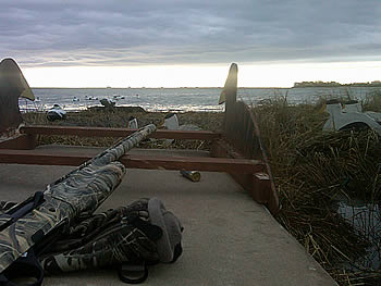 Sunrise over the spread